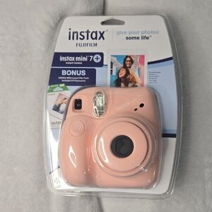 Fujifilm Instax Mini 7+ Instant Camera - Blush Pink